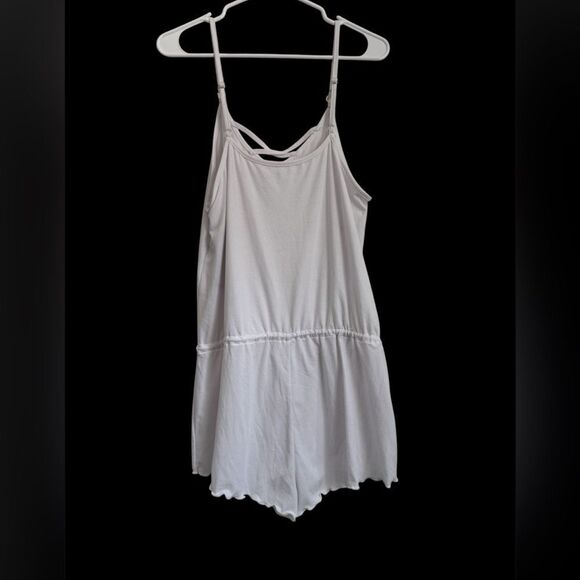 California Waves White Sleeveless Cover-Up Romper - Picture 2 of 4